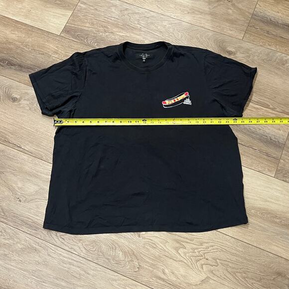 RAG & BONE Men's NY Hotdog Cotton Tee Size XXL In Black - Picture 4 of 10
